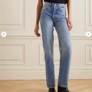Anine Bing Kat high-rise straight-leg jeans NWT